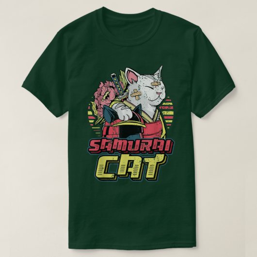 アニメSamurai Catアニメ(2) Tシャツ (デザイン正面)