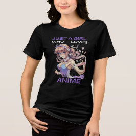 アニメTを愛する少女に過ぎない トライブレンドＴシャツ