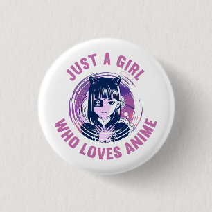 アニメTシャツが好きな女の子 缶バッジ