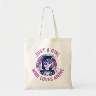 アニメTシャツ好きの女の子、3CMラウンド悪 トートバッグ
