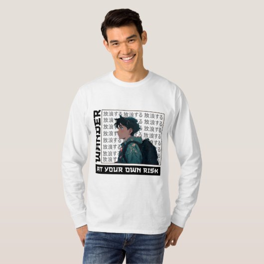 アニメTシャツ |アニメ幼児 |放浪アニメ Tシャツ (正面フル)