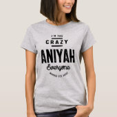 アニヤ名パーソナライズされた誕生日ギフト Tシャツ (正面)