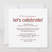 アニュアルホリデークッキースワップパーティの招待状 招待状 (裏面)