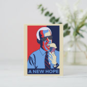 アニューホープジョーバイデン氏アイスクリームイラストレーション シーズンポストカード (スタンド正面)