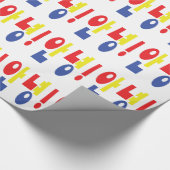 アニョン!ハングル語(韓国語)/ハ안ングル녕語(英語) ラッピングペーパー (角)