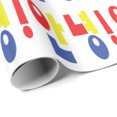 アニョン!ハングル語(韓国語)/ハ안ングル녕語(英語) ラッピングペーパー (ロールコーナー)