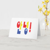 アニョン！韓国語(H) カード (黄色い花)