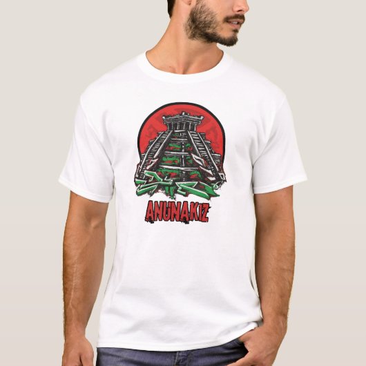 アニンナキのアヌナキズジグラト Tシャツ (正面)