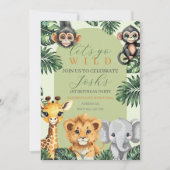 アニヴェルサリオデルサファリデルベビキュート 招待状 (正面)