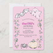 アニヴェルサリオ・デ・ロス・ニーニョス・デ・ハロウィーン・デ・ダルチェドゥル 招待状 (正面)