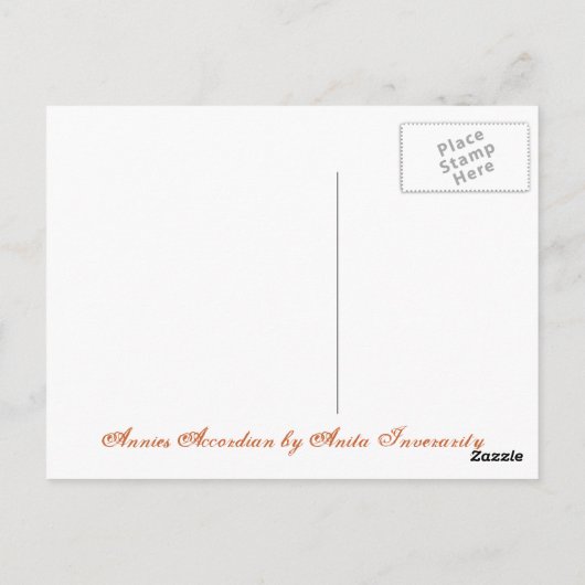 アニーのアコーディオン ポストカード (裏面)