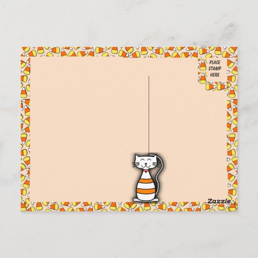 アニーの不思議なハロウィーン猫 ポストカード (裏面)