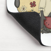 アニーの人形のヒツジ及びカラス マウスパッド (コーナー)