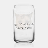 アニーの公式22歳の誕生日グラス ガラス缶 (裏面)