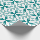 アニーの選択パッチワークデザインティール（緑がかった色） ラッピングペーパー (角)