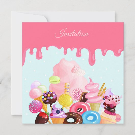 アニーイベントスイーツ招待状 セーブザデート (正面)