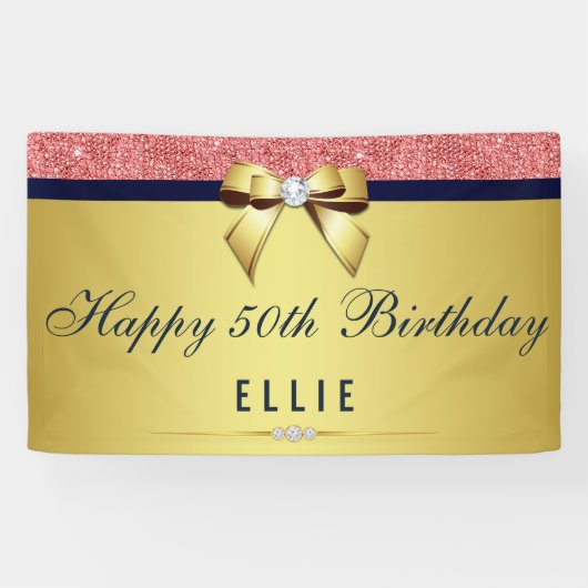 アニーエイジ誕生日サンゴシーキンズ金ゴールドダイヤモンドボウ 横断幕 (横)