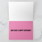 アニーオークリーおもしろい女性のカーボーイ誕生日ジャンボカード カード (内部)