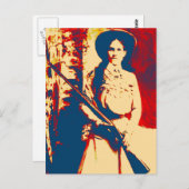 アニーオークリー油グランジポストカード ポストカード (正面/裏面)