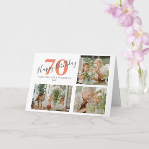 アニースタイリッシュジ誕生日3フォトコラージュ カード