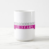アニータの大きい第15記念日のマグ- コーヒーマグカップ (中央)