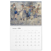 アニーフランスのアールヌーボー暦 カレンダー (1月 2026)