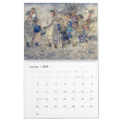 アニーフランスのアールヌーボー暦 カレンダー (1月 2027)