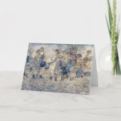 アニーフランスのガールズインザフラワーガーデン ノートカード (正面)