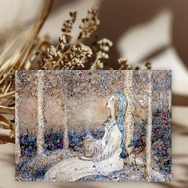 アニーフランスのズ・ザ・レディ・アンド・レッド・バタフライ ノートカード