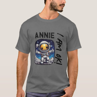 アニー大丈夫！ | 宇宙飛行士と歌の歌詞のツイスト Tシャツ
