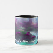 アニー朝のお茶をカスタマイズパーソナライズされた可能 マグカップ (中央)