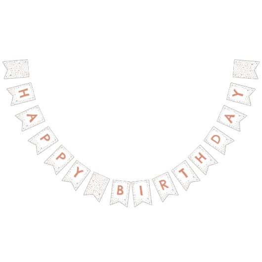 アニー紙吹雪水彩ドットバンティング国旗 バンティングフラッグ (全)