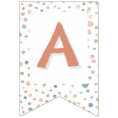 アニー紙吹雪水彩ドットバンティング国旗 バンティングフラッグ (第3の旗)