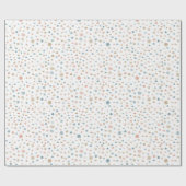 アニー紙吹雪水彩網点ラッピング紙 ラッピングペーパー (フラット)
