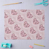 アニー3Dピンクハートティッシュペーパー 薄葉紙 (クラフト)