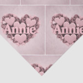 アニー3Dピンクハートティッシュペーパー 薄葉紙 (詳細)