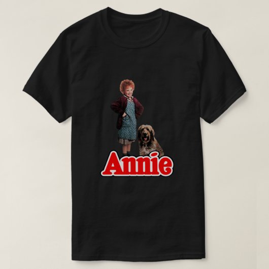 アニー – アニー・サンディ取り付け Tシャツ (デザイン正面)
