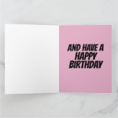 アニー・オークリーが銃を狙う誕生日グリーティングカード カード (内部)