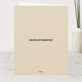 アニー・オークリーが銃を狙う誕生日グリーティングカード カード (裏面)