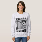 アニー・オークリーと銃、フェミニズムの女性Tシャツ スウェットシャツ (正面フル)