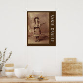 アニー・オークリー・シャープシューターのポスター ポスター (キッチン)