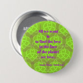 アニー・フィンチの「地球の日」詩ボタン 缶バッジ (正面&裏面)