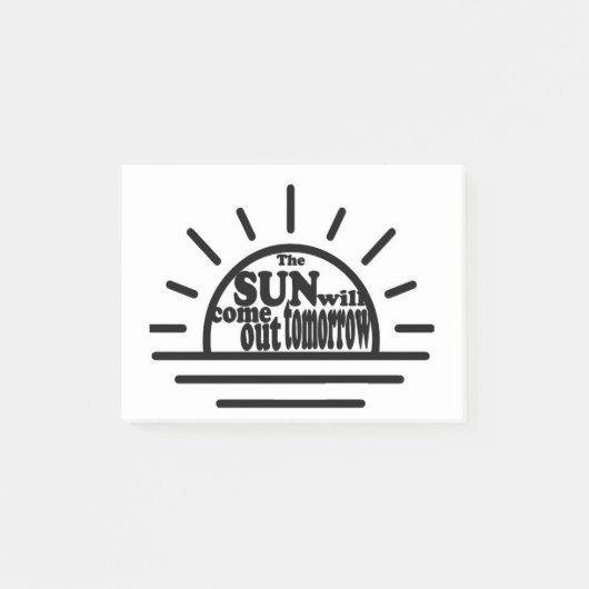 アニー：日来は明日 ポストイット (正面)