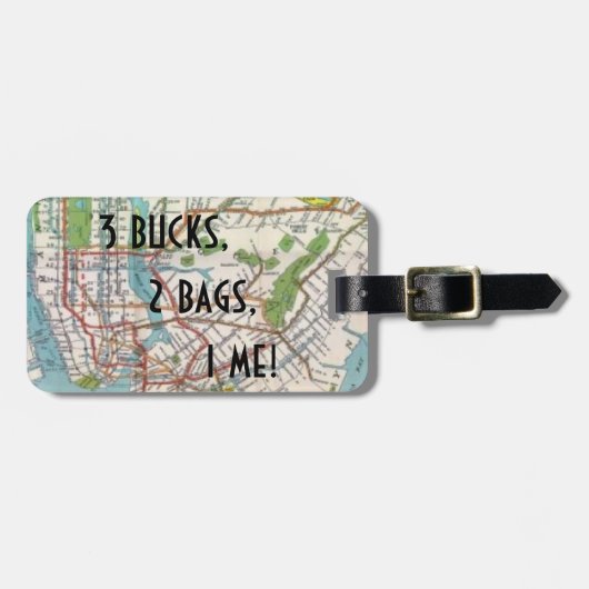 アニーNYCの荷物のラベル ラゲッジタグ (正面横)