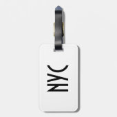 アニーNYCの荷物のラベル ラゲッジタグ (裏面縦)