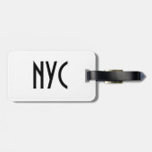 アニーNYCの荷物のラベル ラゲッジタグ (裏面横)