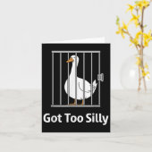 アニ得メ間抜けントにはおもしろいあまりにガチョウのフンのユーモアシャツ カード (黄色い花)