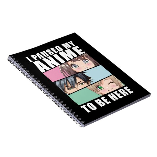 アニ日本のメガールマンガ漫画オタクファン ノートブック (右側)