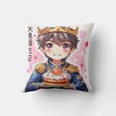 アニ日本のメ皇帝誕生日天皇誕生日 クッション (裏面)
