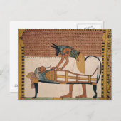 アヌビスはセンネジェムのミイラに出席する ポストカード (正面/裏面)
